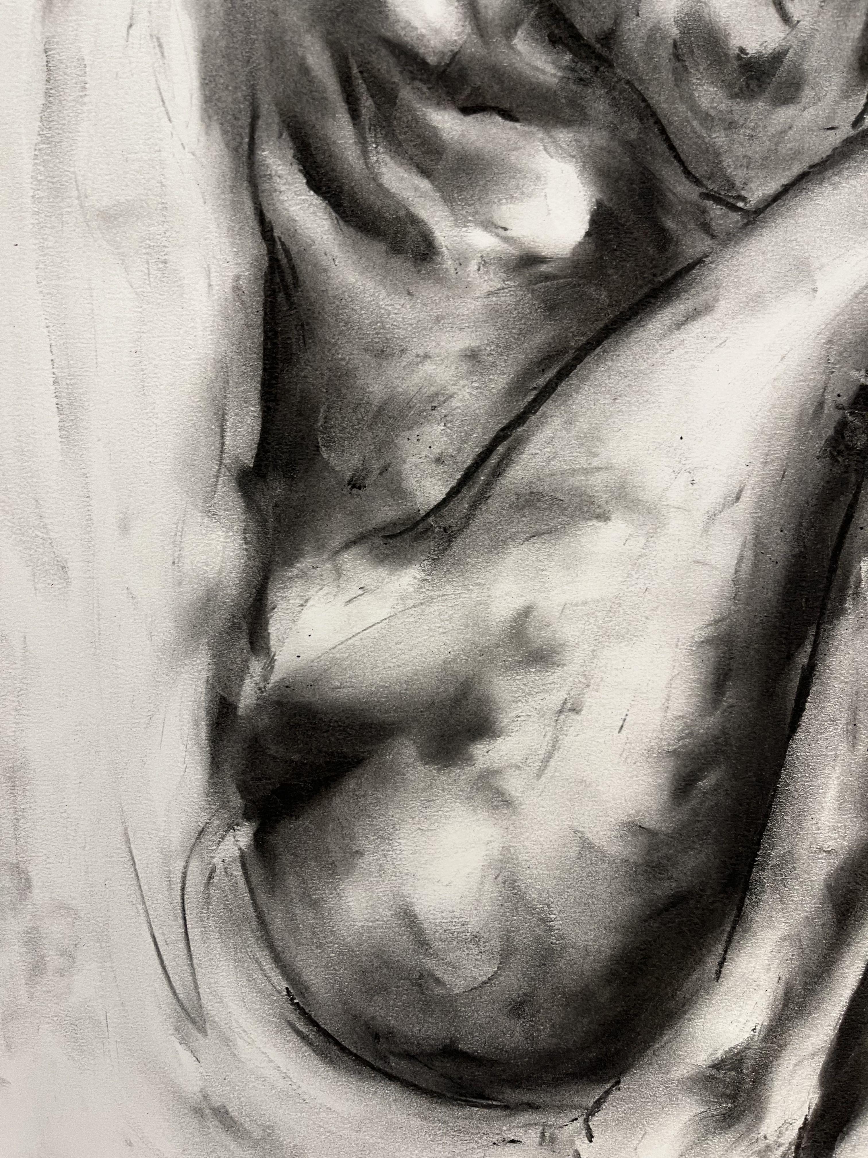 Lullaby, Drawing, Charcoal on Paper For Sale 2