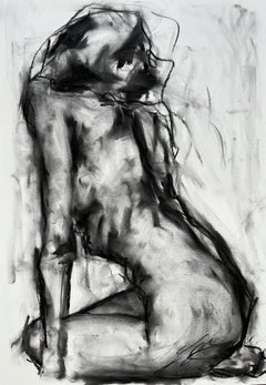 Prayer, Drawing, Charcoal on Paper