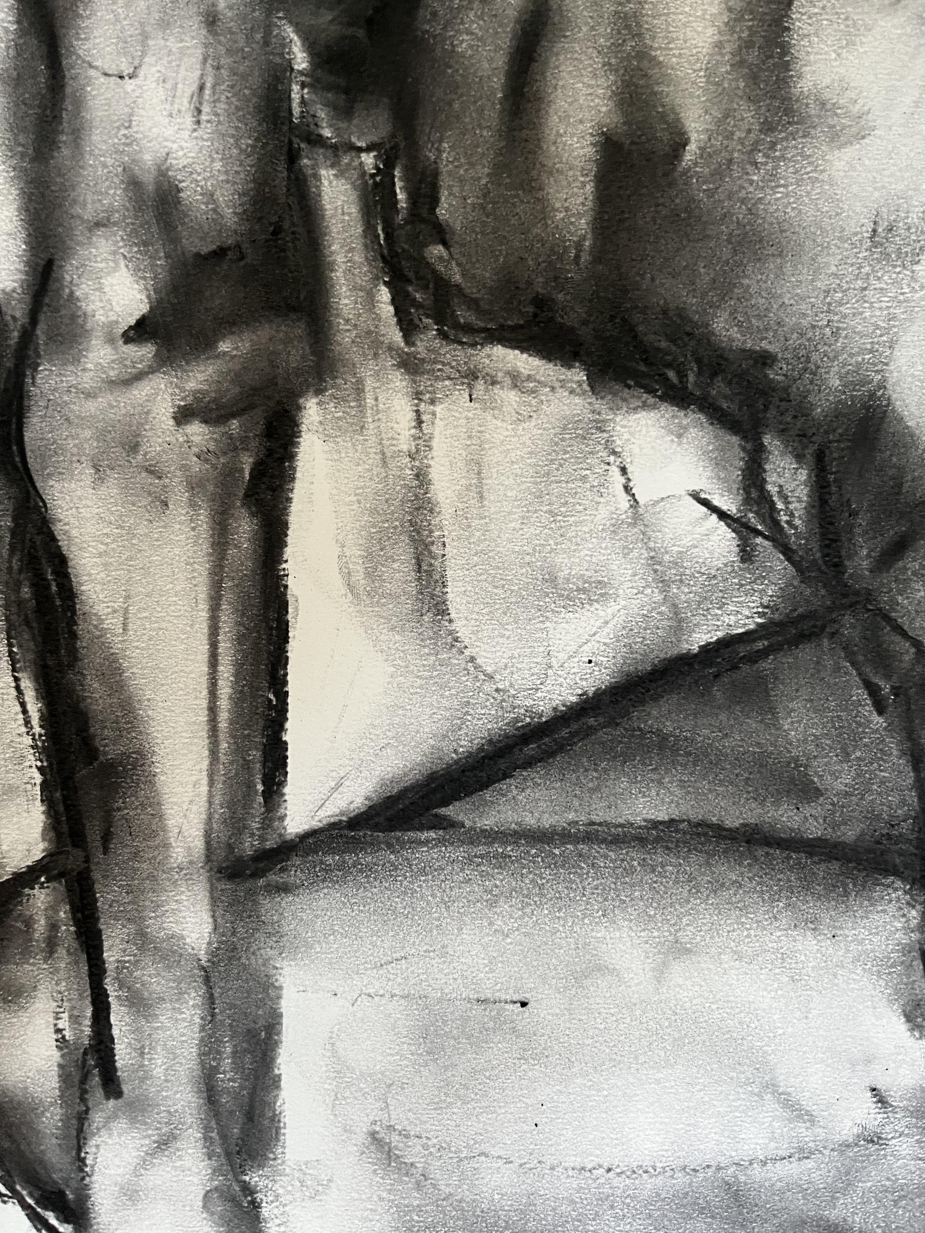 Prayer, Drawing, Charcoal on Paper For Sale 2