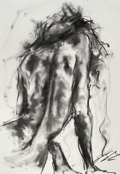 Gravity, Drawing, Charcoal on Paper