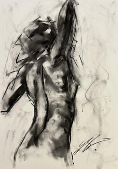 Let Go, Drawing, Charcoal on Paper