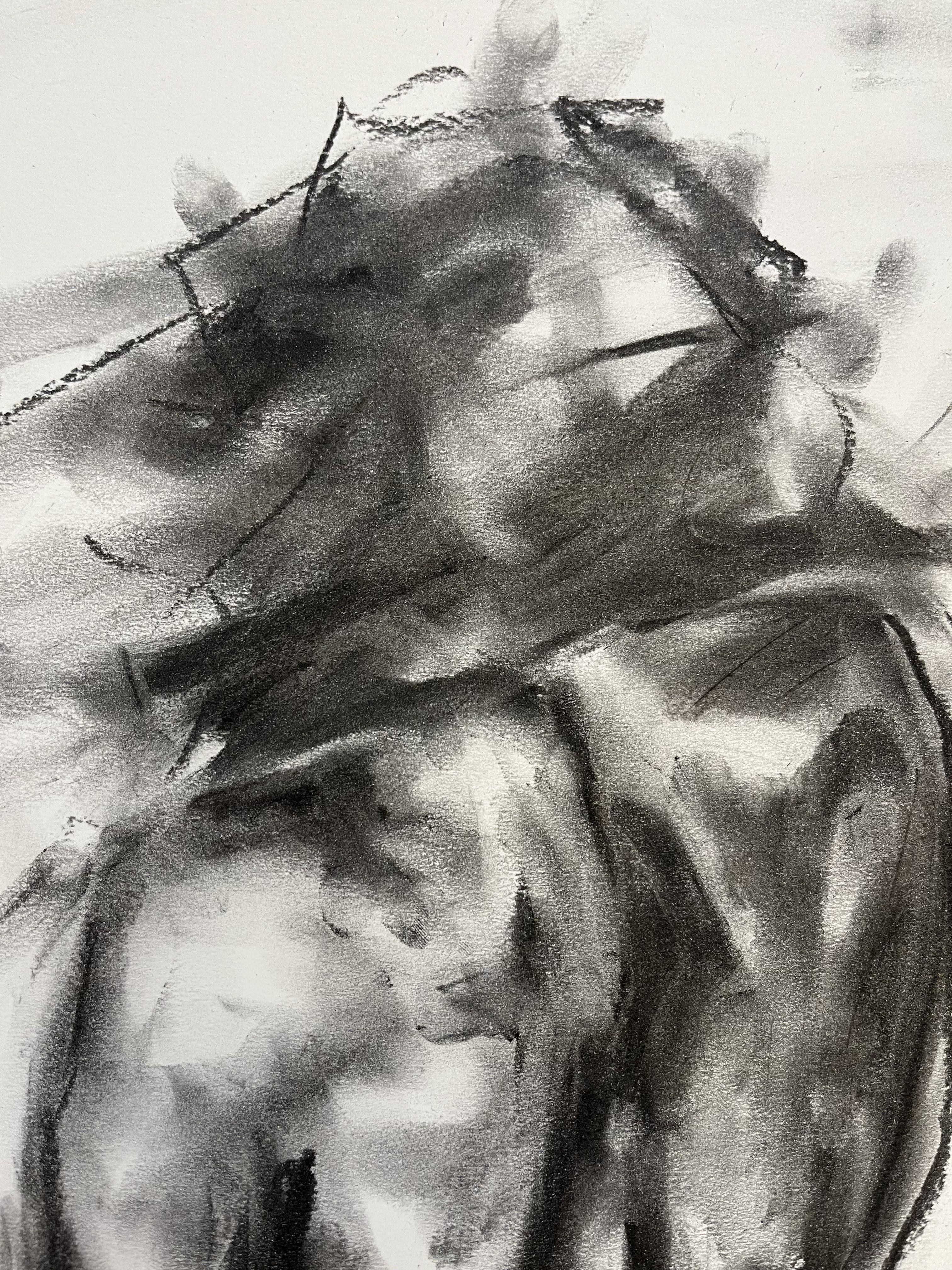 Accepted, Drawing, Charcoal on Paper - Impressionist Art by James Shipton