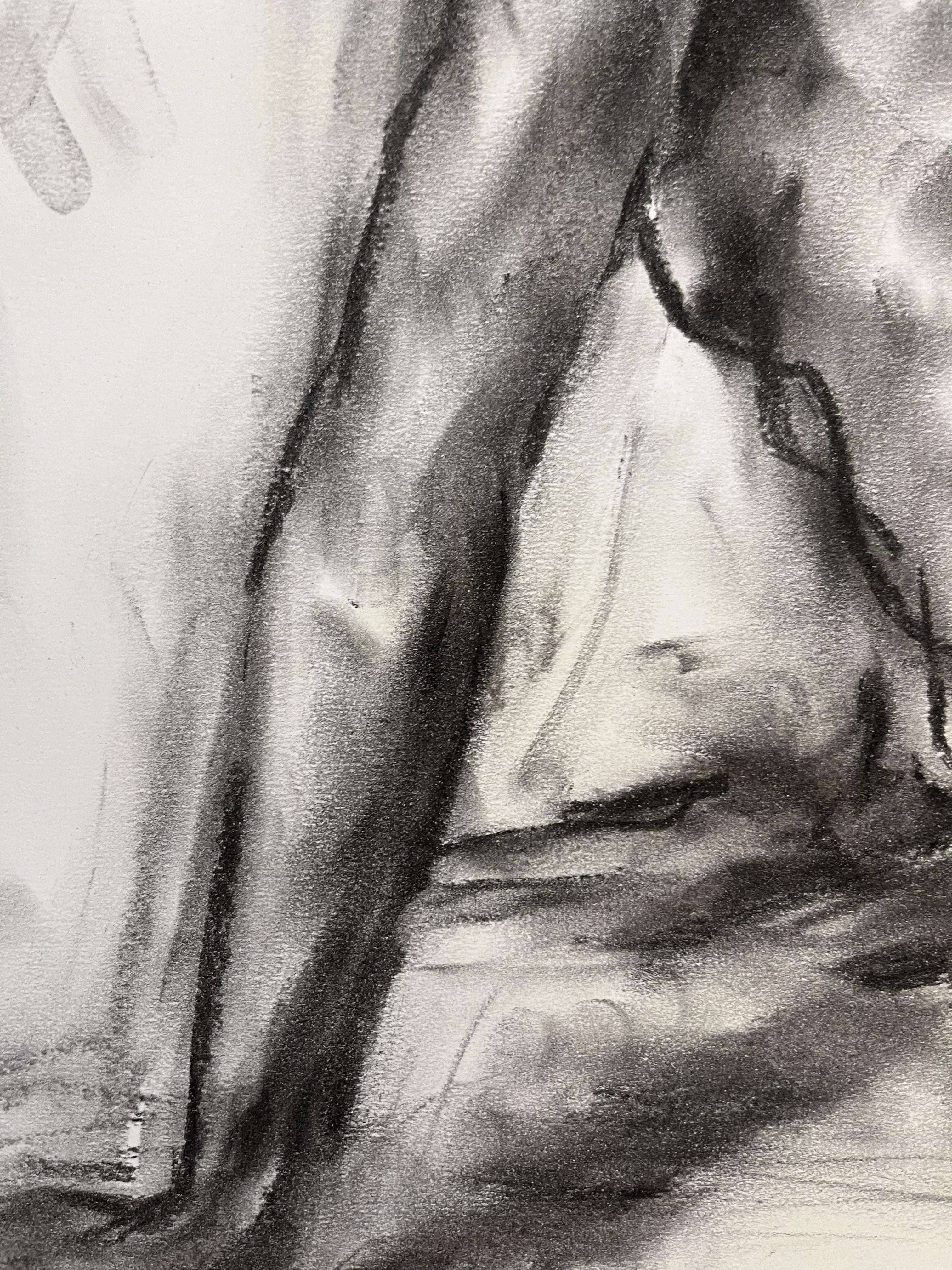 Accepted, Drawing, Charcoal on Paper For Sale 1