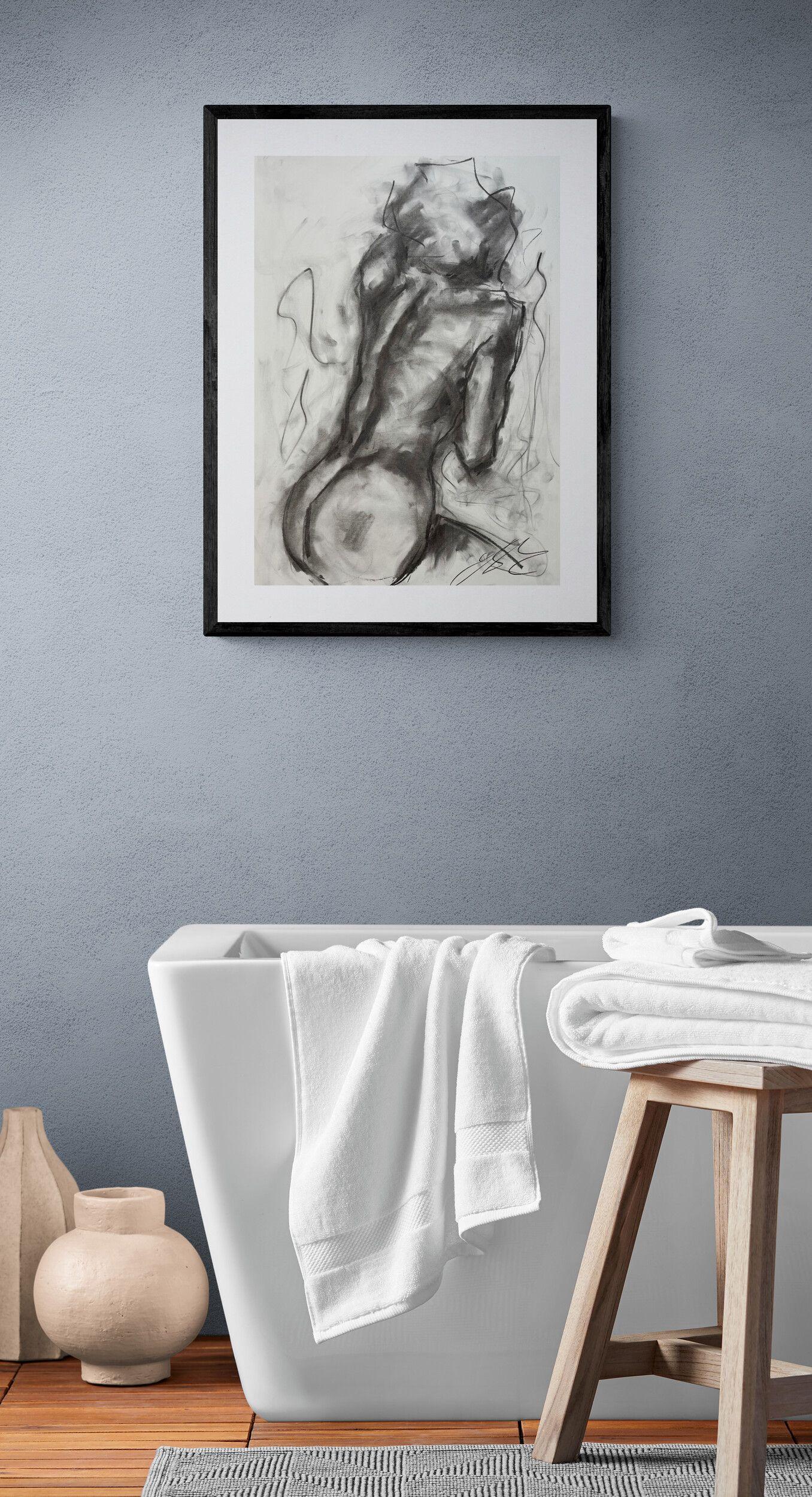 Abandon, Drawing, Charcoal on Paper - Impressionist Art by James Shipton