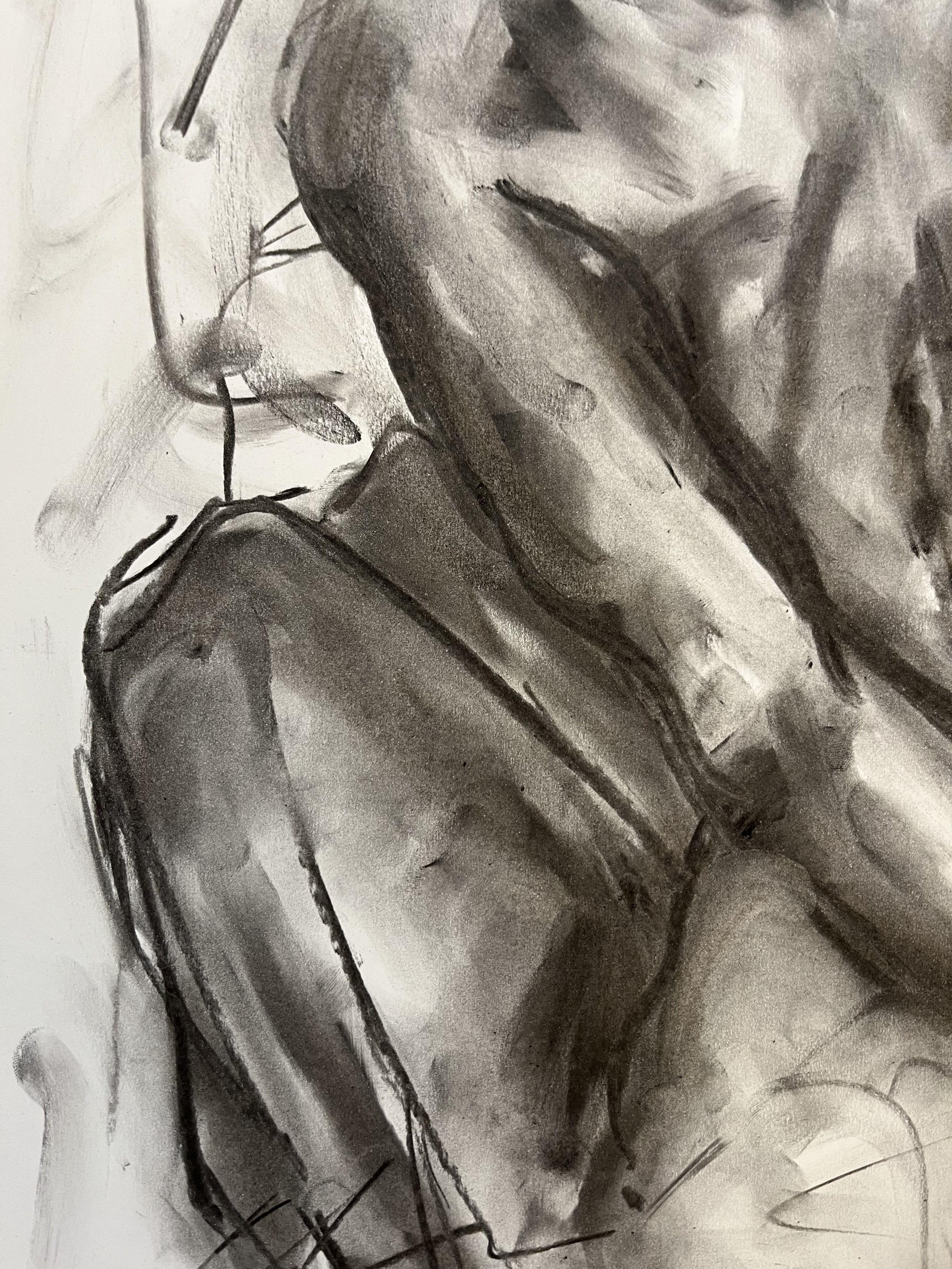 Liberation, Drawing, Charcoal on Paper For Sale 1