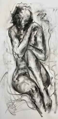 Let Go, Drawing, Charcoal on Paper