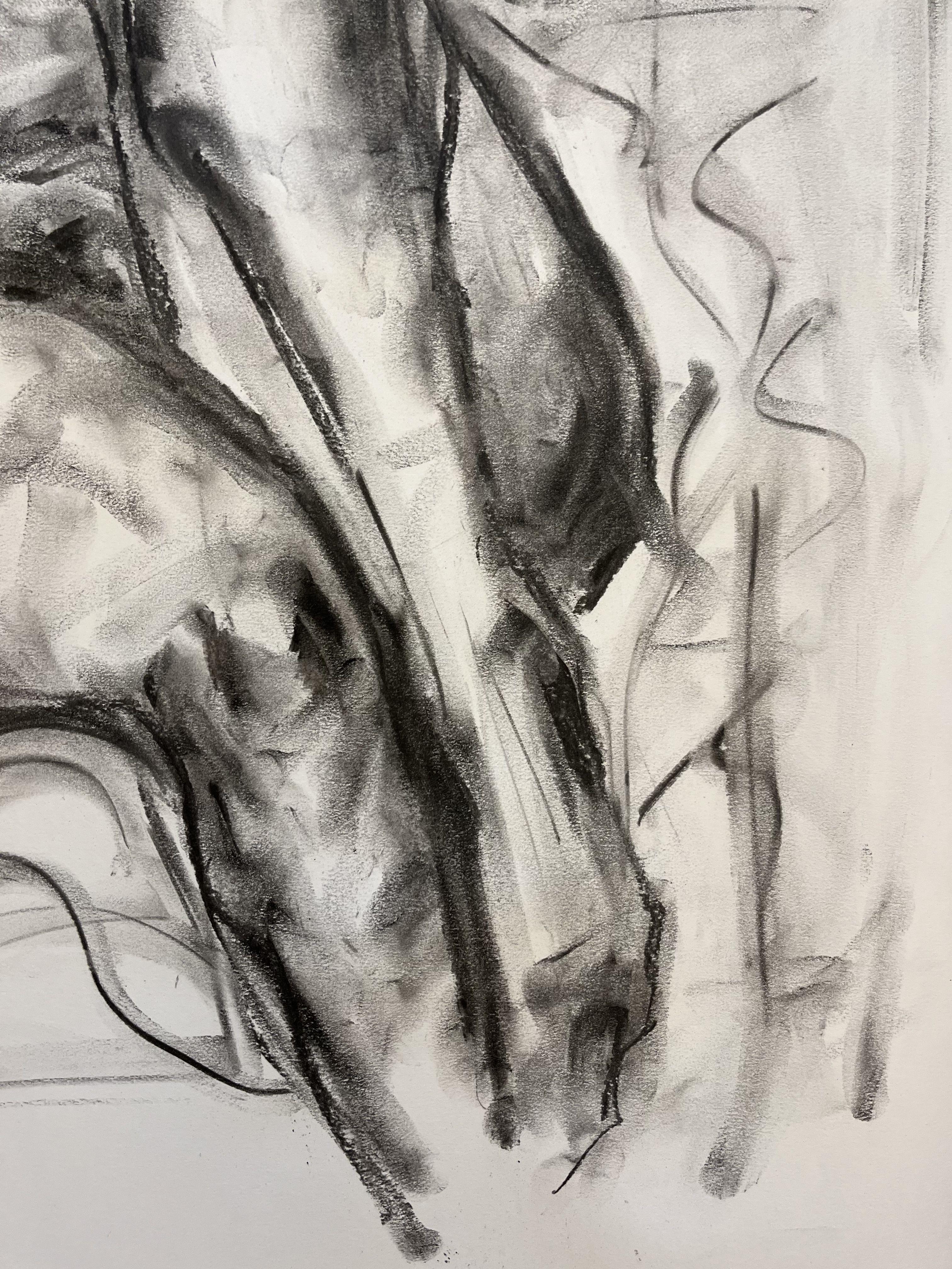 Let Go, Drawing, Charcoal on Paper For Sale 2