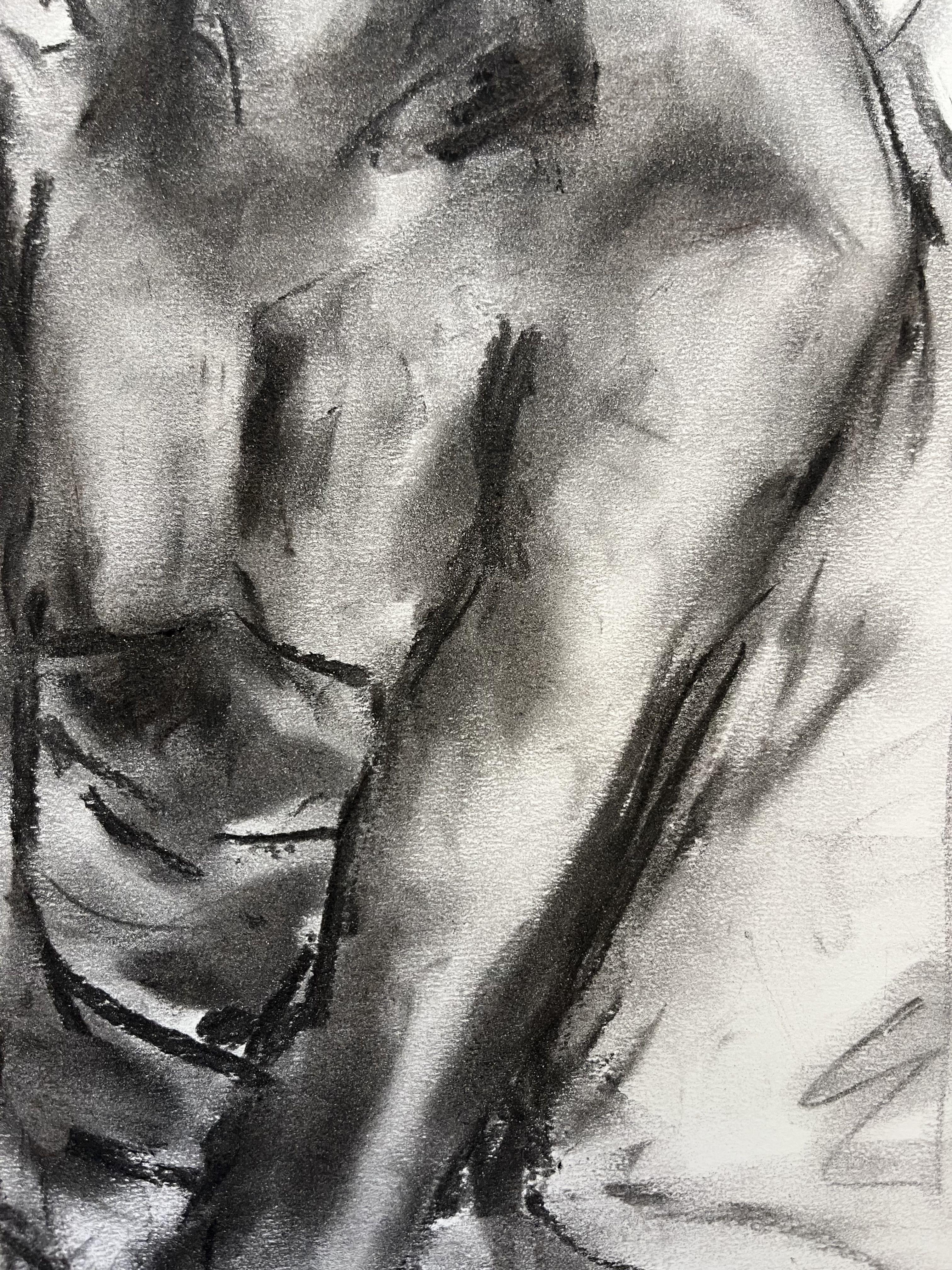 You, Drawing, Charcoal on Paper For Sale 1