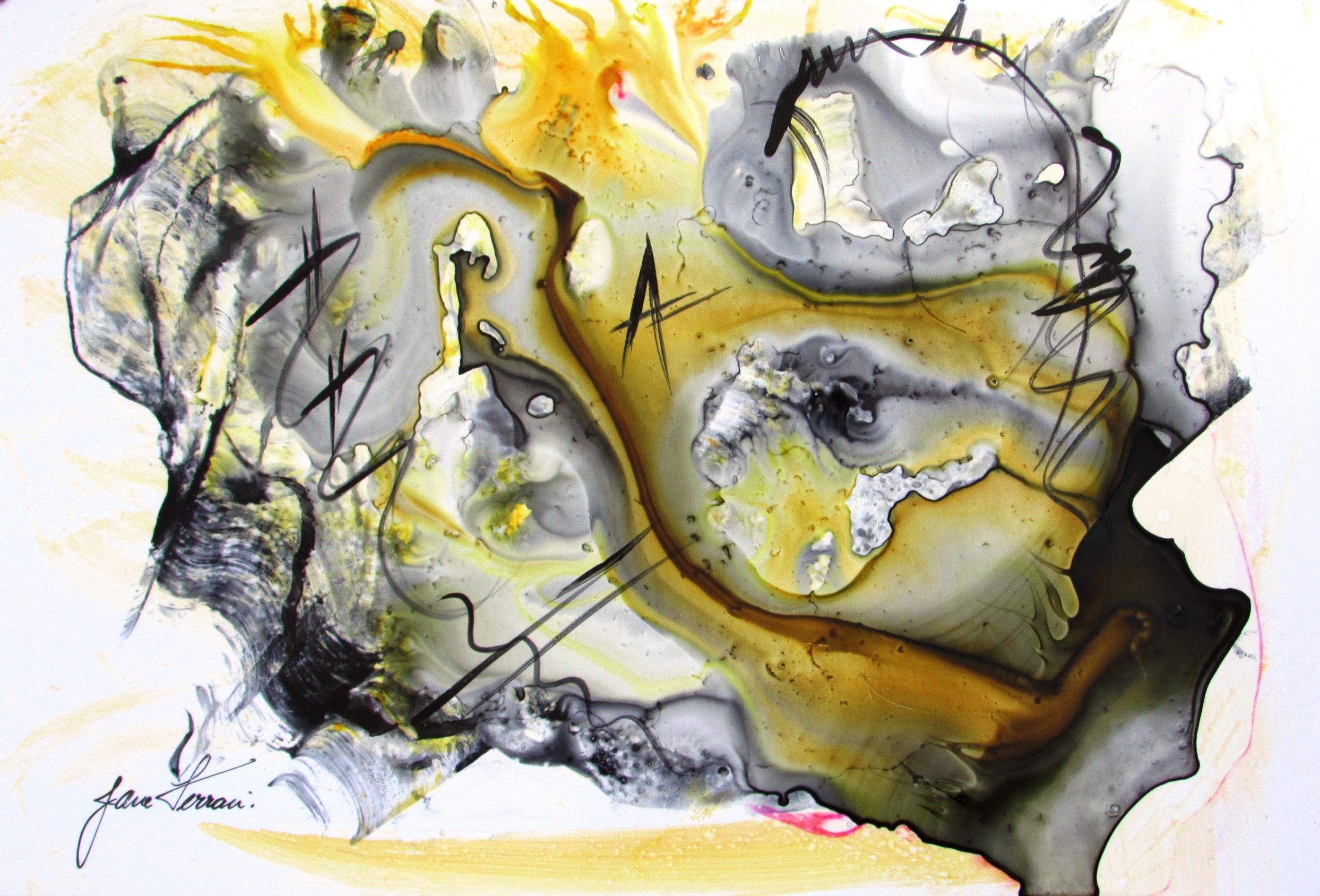 Abstract Drawing de Jane Ferrari - Ostra, Pintura, Acuarela sobre papel
