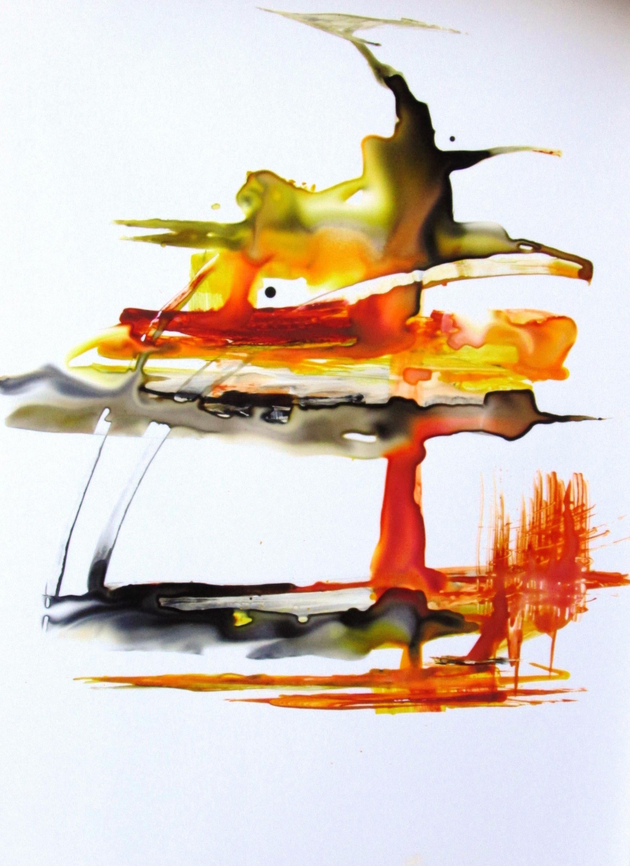 Abstract Drawing de Jane Ferrari - Rapsodia, Pintura, Acuarela sobre papel