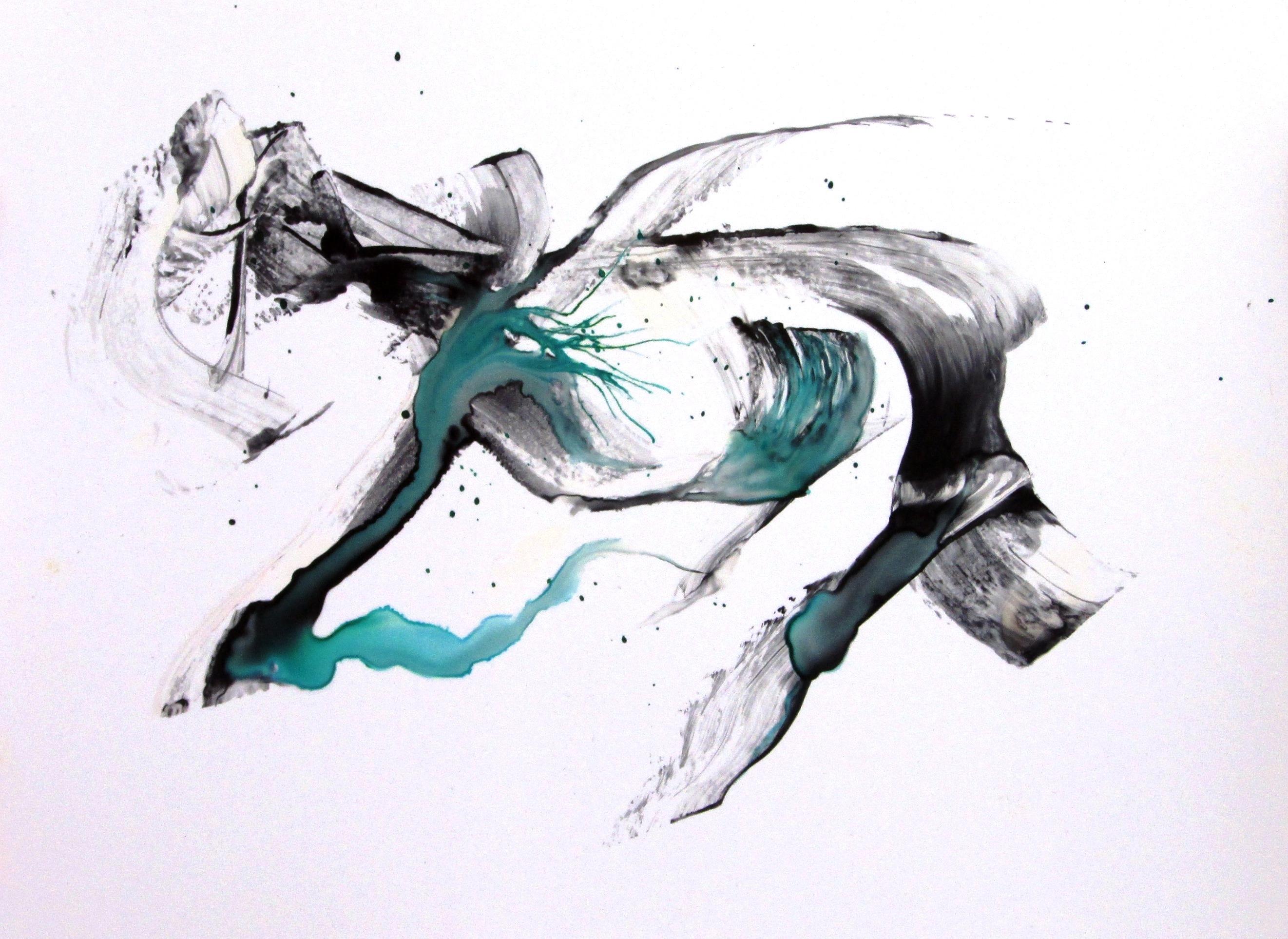 océano, Pintura, Acuarela sobre papel - Art de Jane Ferrari