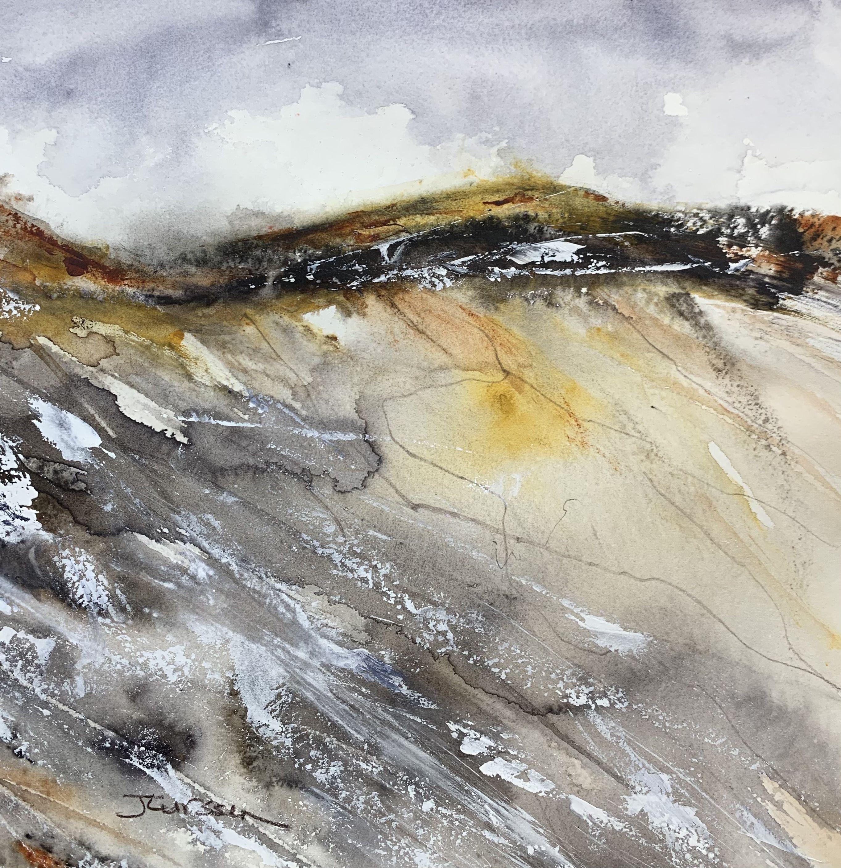 ON THE RIDGE, Pintura, Acuarela sobre papel de acuarela - Art de Jean Lurssen