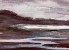 Low Tide, Painting, Watercolor on Watercolor Paper