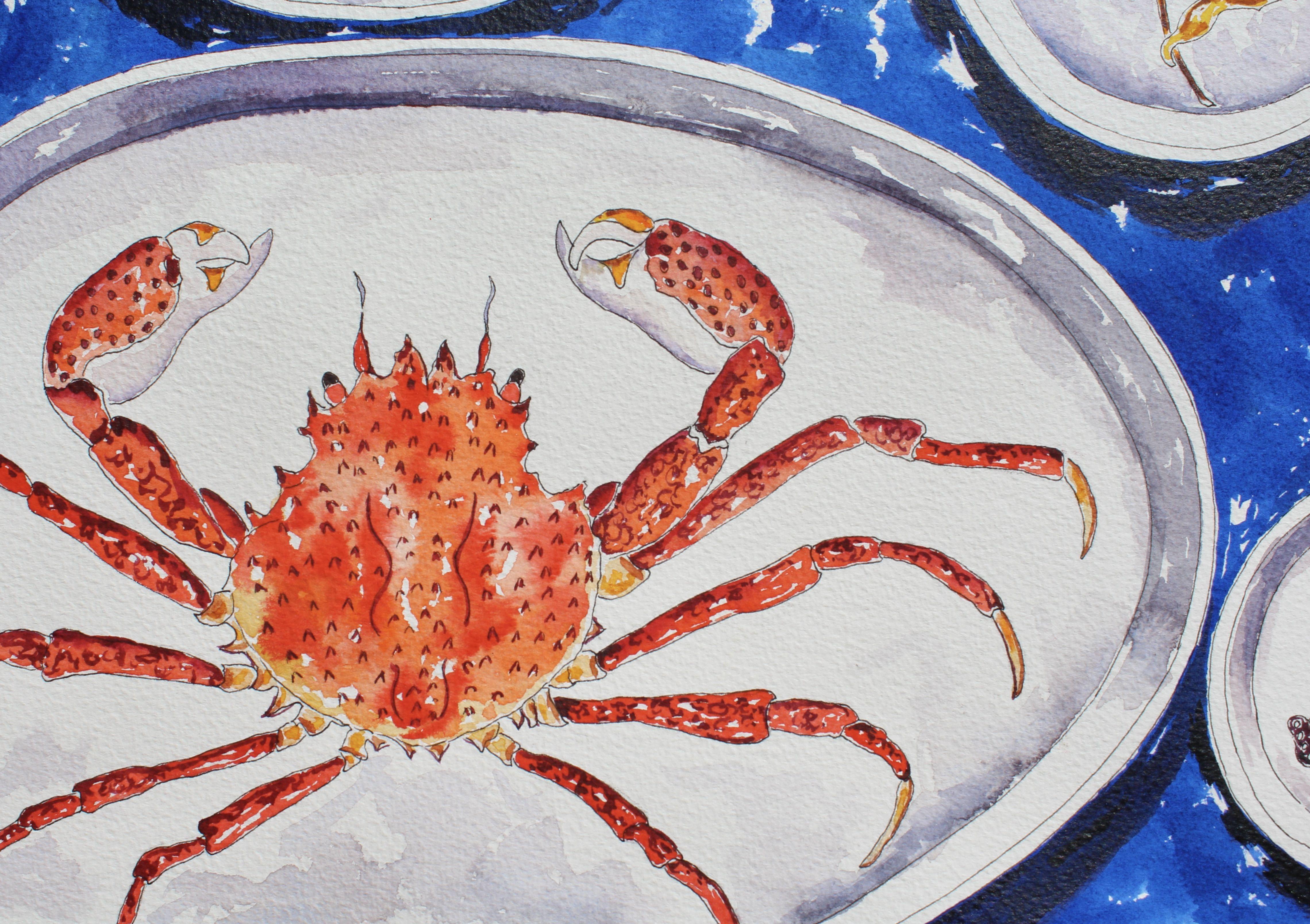 Ocean Delights, Painting, Watercolor on Paper - Realist Art by Kristen Olson Stone