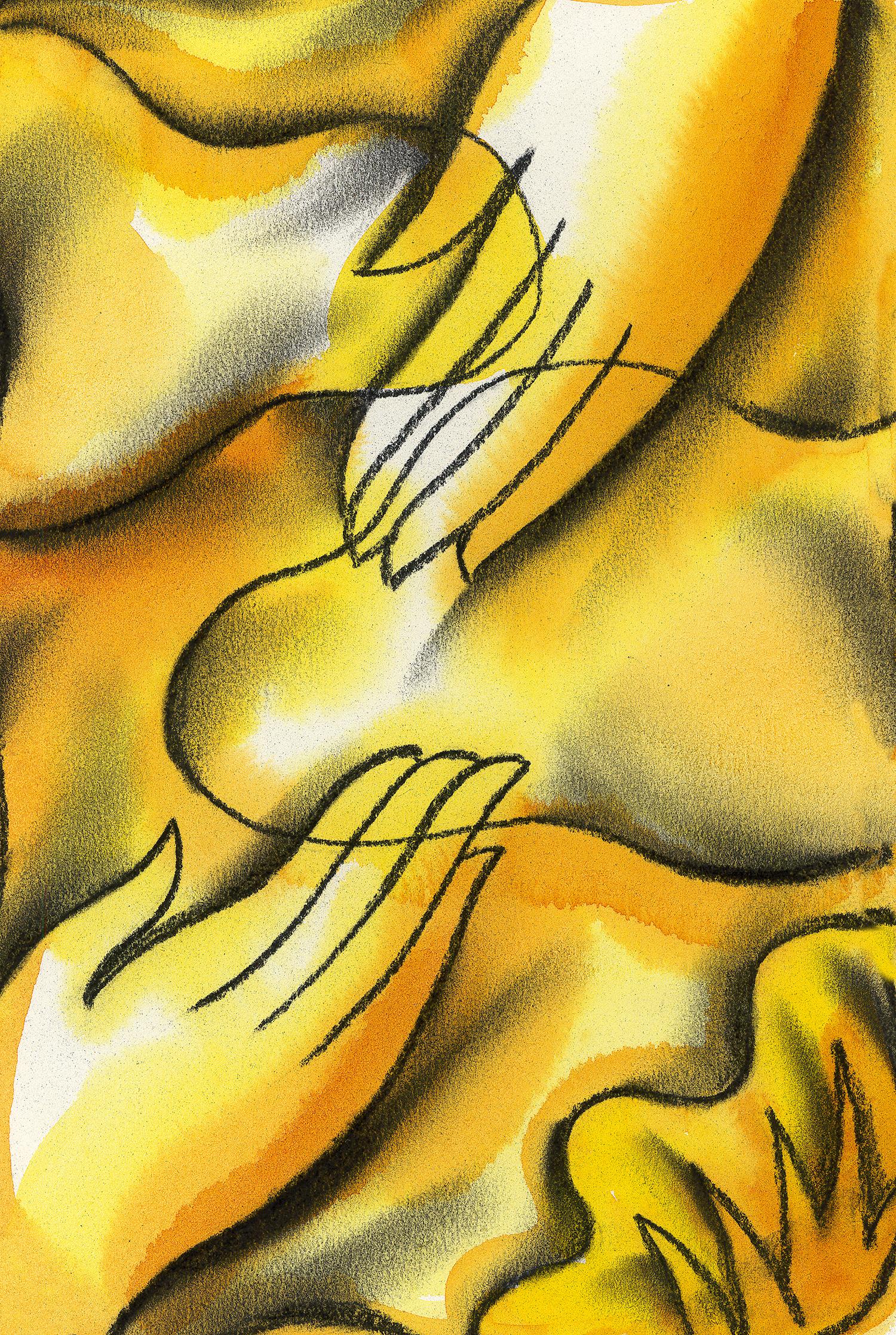 Il segreto dell'amore, Pittura, Acquerello su carta