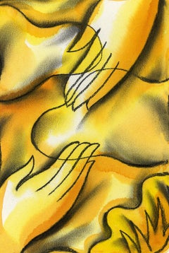 Secreto de amor, Pintura, Acuarela sobre papel