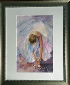 Ballerina, Painting, Watercolor on Watercolor Paper