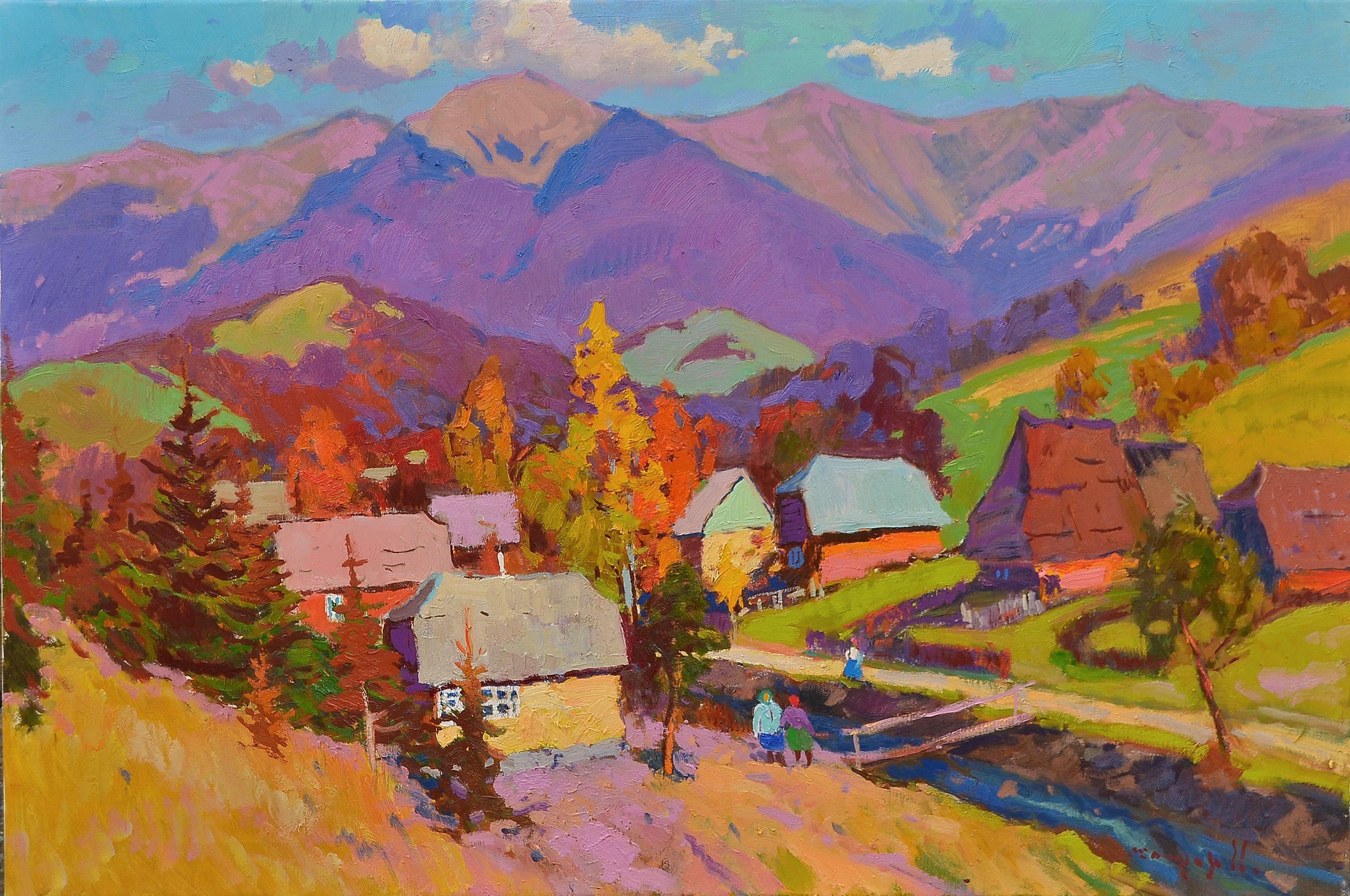 Hutsul Autumn, Painting, Oil on Canvas