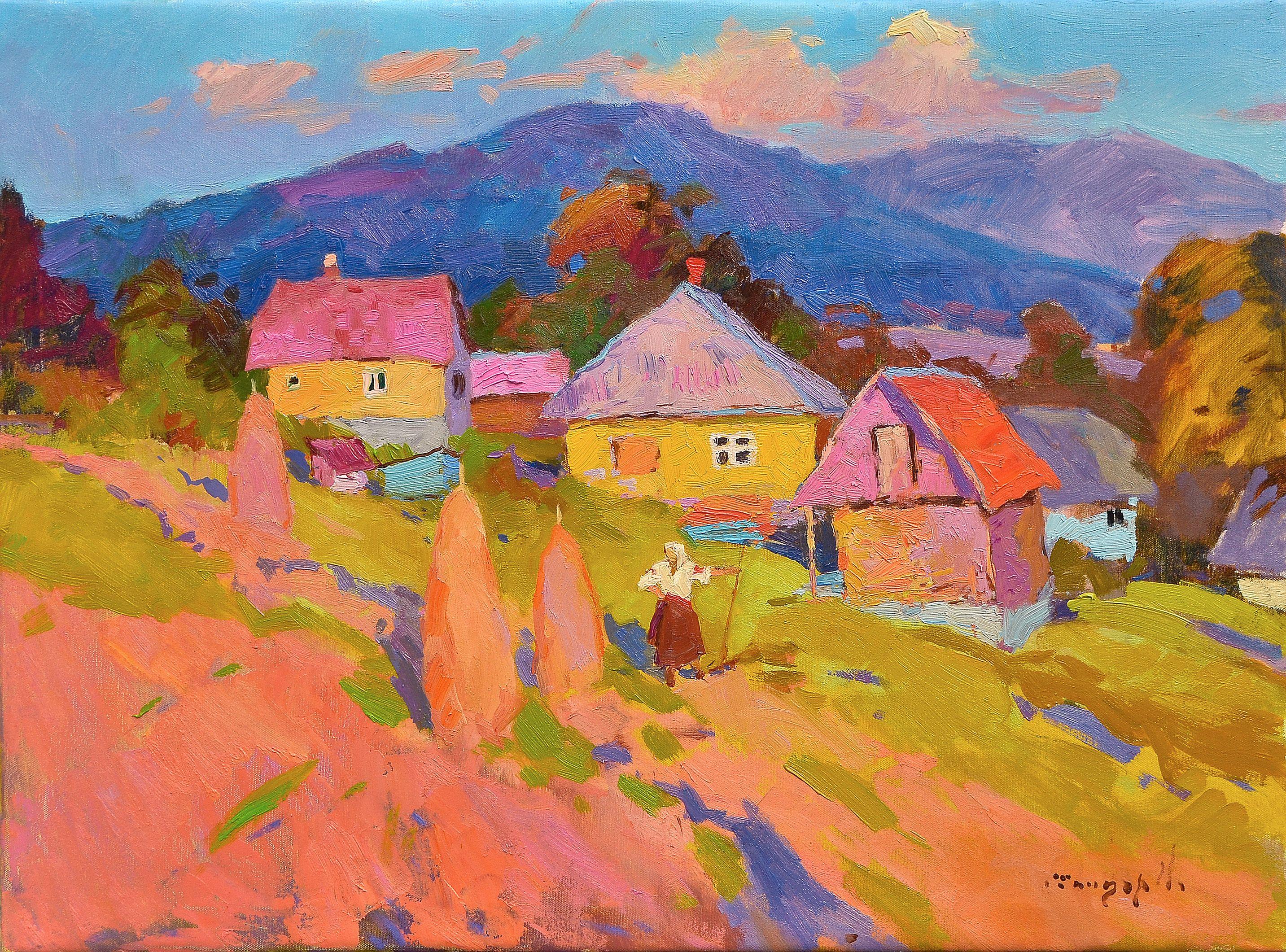 Juli-Dämmerung, Gemälde, Öl auf Leinwand – Art von Alexander Shandor
