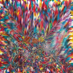 Psychedelic Relic, Painting, Acrylic on Canvas