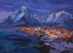 Lofoten Norway, Painting, Oil on Canvas
