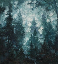 Forest Shadows, Painting, Oil on Canvas
