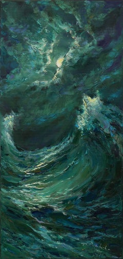 Night storm, Painting, Oil on Canvas