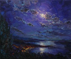 Magic of the Moon, Painting, Oil on Canvas