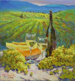 The beauty of Tuscany, Painting, Oil on Canvas