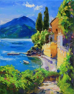 Como Lake Italy, Painting, Oil on Canvas