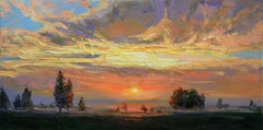 Sera calda, Pittura, Olio su tela