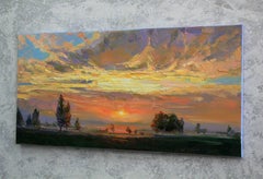 Sera calda, Pittura, Olio su tela