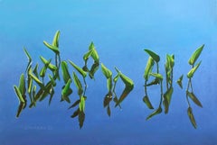 Pickerel Weed Congregation, Painting, Oil on Canvas