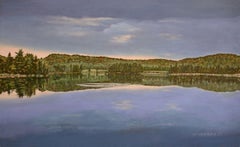 Nordansicht South Boundary Lake, Gemälde, Öl auf Leinwand