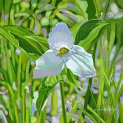 Clark Lake Road Trillium, Pittura, Olio su tela