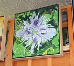 Purple Ornamental Poppy, Painting, Oil on Canvas