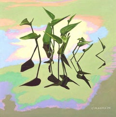 Pickerel Weed Conversations, Gemälde, Öl auf Leinwand