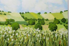 Frühes Gras, Malerei, Acryl auf Leinwand