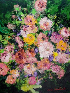 Heavenly Garden, Painting, Acrylic on Canvas