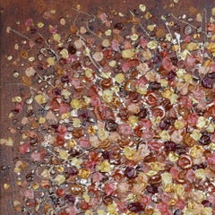 Golden Petal Tree, Painting, Acrylic on Canvas