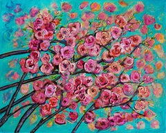 Blossom Explosion, Painting, Acrylic on Canvas