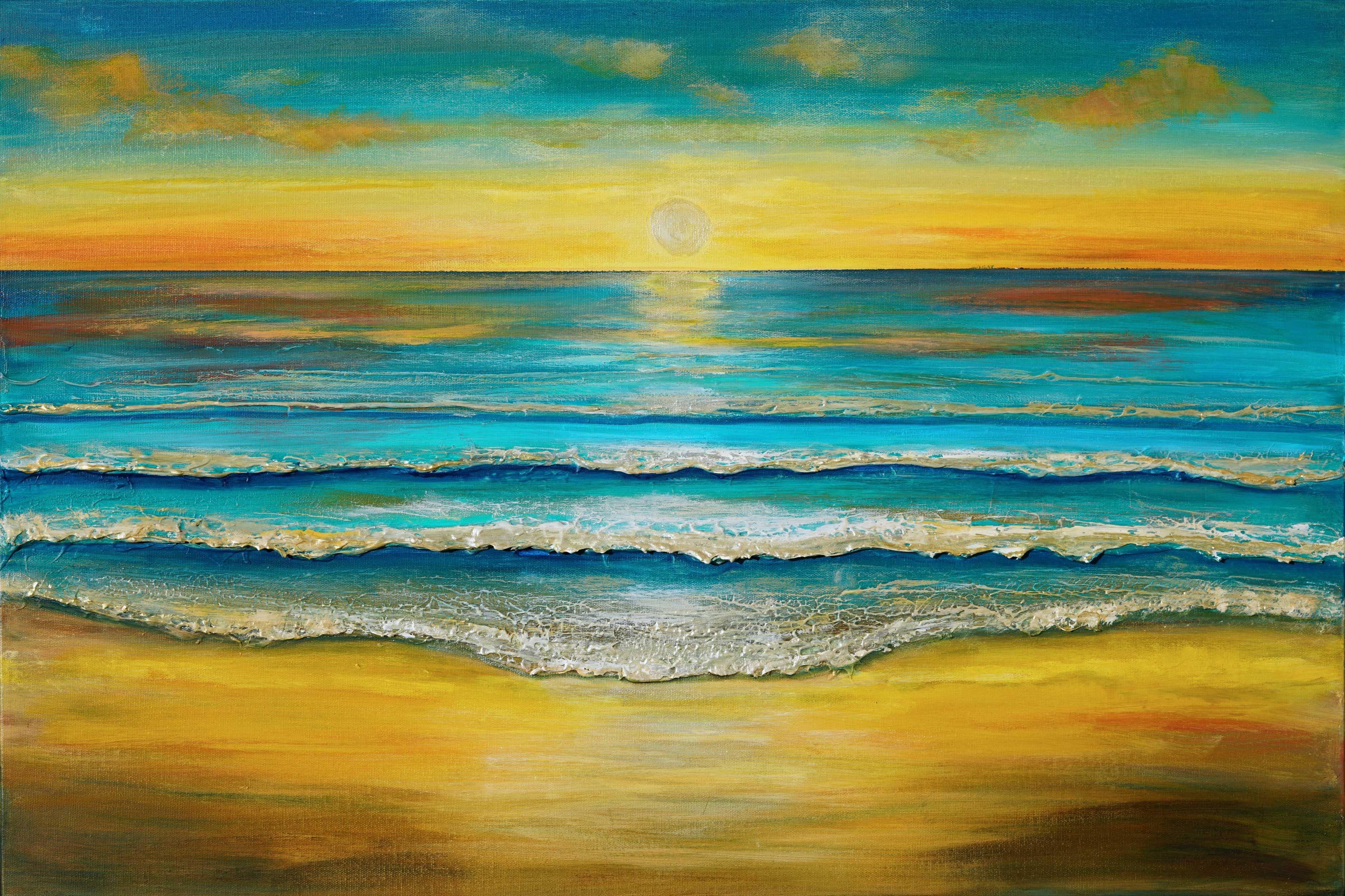 Fresh Tide, Painting, Oil on Canvas - Art by Amanda Dagg