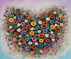 Blooming Gratitude, Painting, Acrylic on Canvas