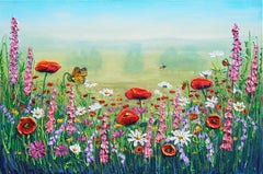 La fioritura dell'estate, Pittura, Acrilico su tela