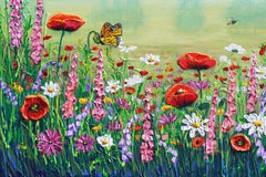 La fioritura dell'estate, Pittura, Acrilico su tela