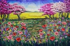 Radiosità primaverile, Pittura, Acrilico su tela