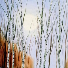 Snowflake Wood, Painting, Acrylic on Canvas