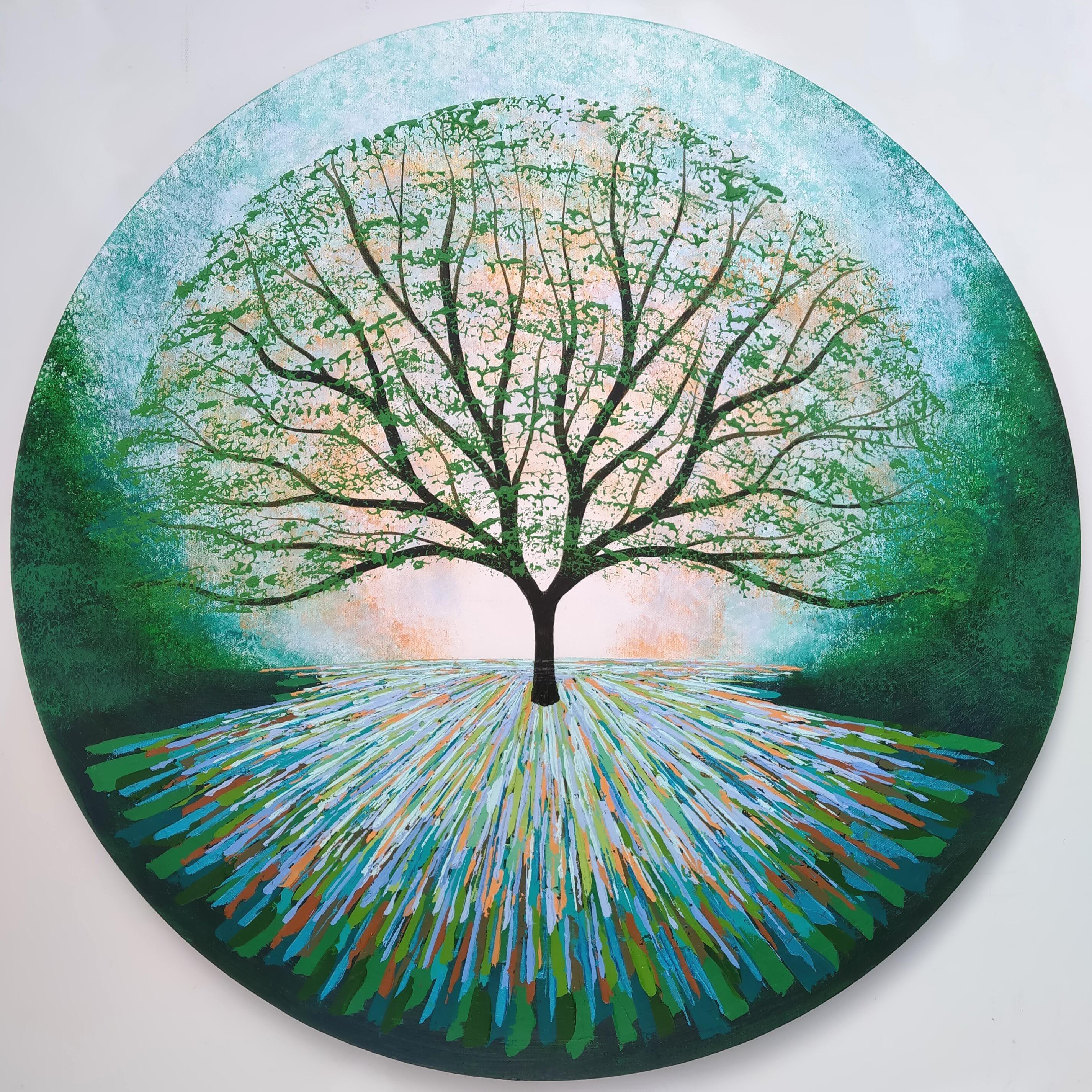 The Enchanted Singing Tree, Painting, Acrylic on Canvas - Art by Amanda Horvath