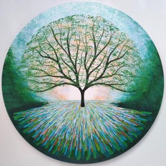 The Enchanted Singing Tree, Painting, Acrylic on Canvas