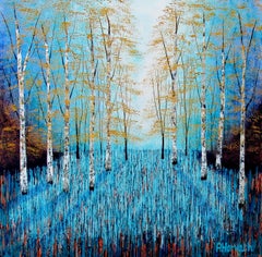 Silver Wood, peinture, acrylique sur toile